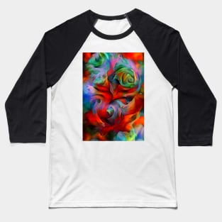 Rose Color Blend Baseball T-Shirt